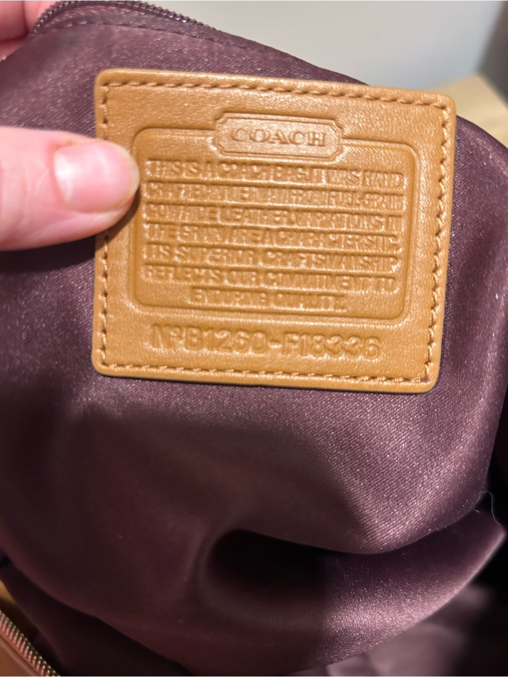 Coach Two-Tone Leather Tote in Chalk and Saddle Brown Laura Tote - Picture 3 of 10